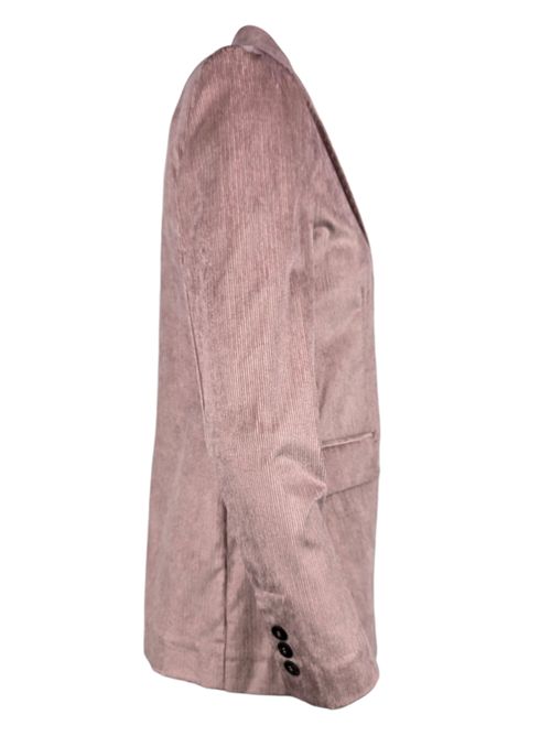 giacca donna in velluto millerighe rosa Good match | AB51-16U43
